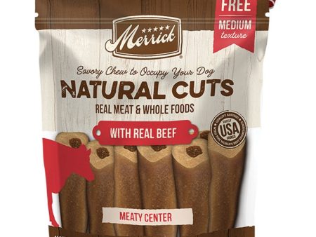 Merrick Dog Natural Cut Beef Medium Chew 4 Count For Sale