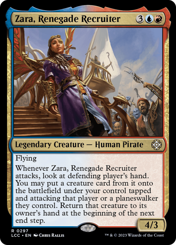 Zara, Renegade Recruiter [The Lost Caverns of Ixalan Commander] Cheap