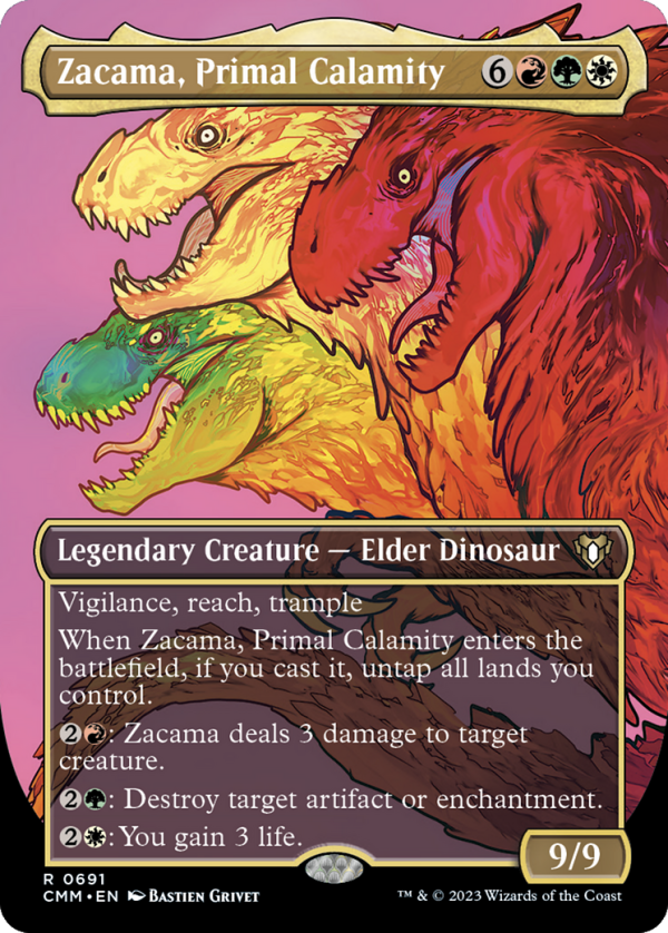 Zacama, Primal Calamity (Borderless Profile) [Commander Masters] Supply