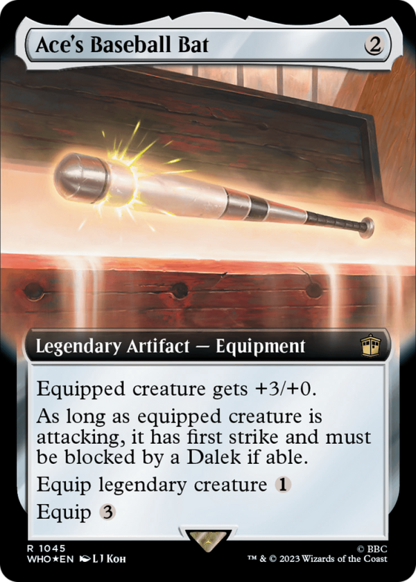 Ace s Baseball Bat (Extended Art) (Surge Foil) [Doctor Who] Sale