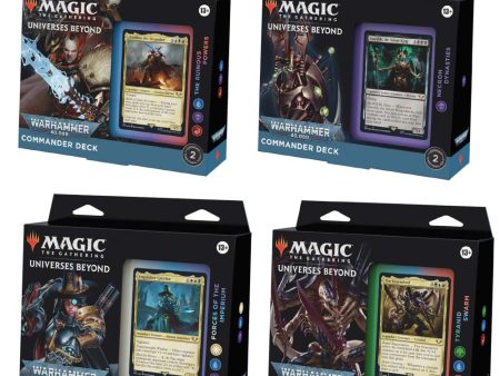 MTG Warhammer 40,000 Commander Deck - Regular Edition Bundle of 4 Decks Cheap